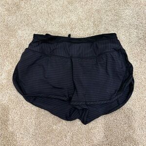 Black Striped Lululemon shorts